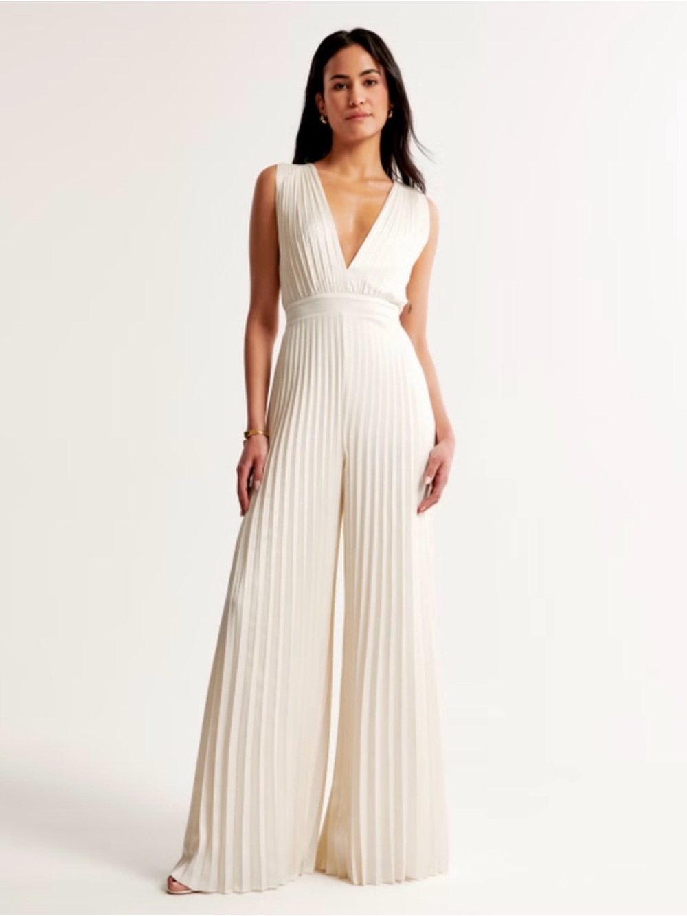 Abercrombie & Fitch Gisele Pleated Jumpsuit